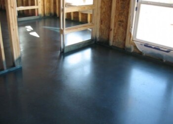Finished polished concrete floor in a new home in Eudora, Kansas. Polished concrete floor in a new construction home in Eudora, Kansas.
